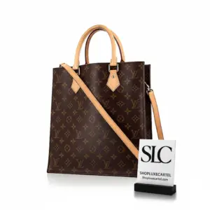 Monogram Print Small Sac Plat Vertical Tote Bag M45848