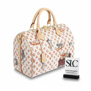 Monogram Print Speedy Boston Crossbody Travel Bag 30 M44401