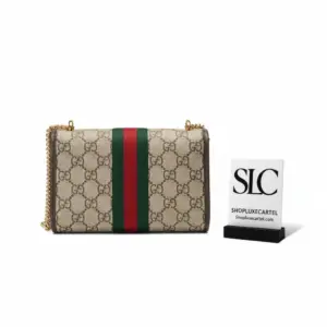 Monogram Print Tiger Head Mini Shoulder Bag Coffee 573797