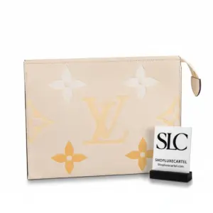 Monogram Print Travel Toiletry Pouch Cosmetic Organizer Bag M80504
