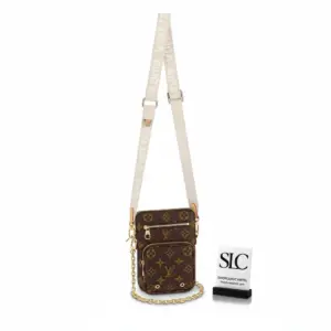 Monogram Print Utility Crossbody Phone Holder Pouch M80746
