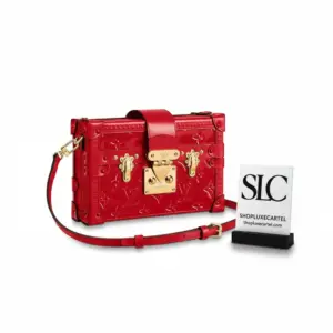 Monogram Vernis Patent Leather Petite Malle Clutch M54180 M54181