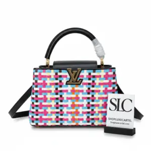 Multicolor Coated Canvas Capucines BB Top Handle Bag M22270