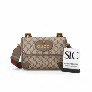 Neo Vintage Style Monogram Print Small Messenger Bag 501050