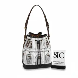 Noé MM Bucket Bag in Printed Matte Calf Leather M59105