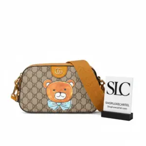 Novelty Bear Print Designer Inspired Small Shoulder Bag 574886