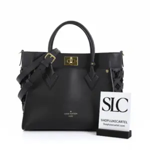 On My Side Top Handle Tote Shoulder Bag Black M53823