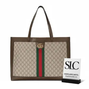 Ophidia Monogram Print Large Top Handle Shopping Tote 547947