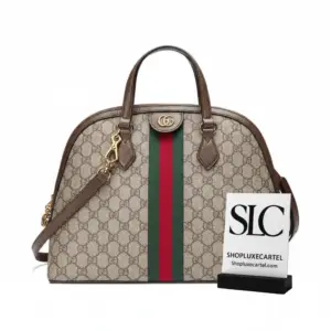 Ophidia Monogram Print Medium Top Handle Dome Bag 524533