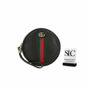 Ophidia Round Zip Around Monogram Print Coin Purse 574840