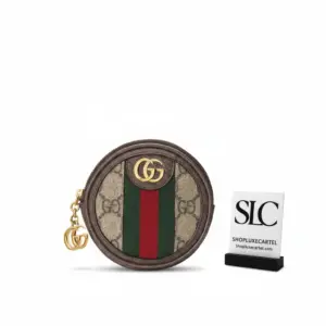 Ophidia Style GG Monogram Round Zipped Coin Purse 574840
