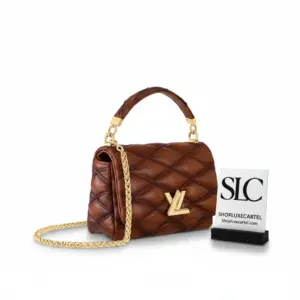 Padded Quilted GO-14 MM Shoulder Bag Tan M23601