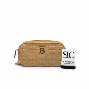 Padded Quilted Lambskin Leather Crossbody Camera Style Bag 80223961