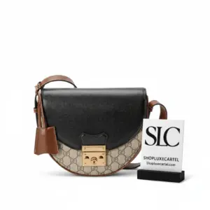 Padlock Small Top Handle Shoulder Bag with Chain 644524