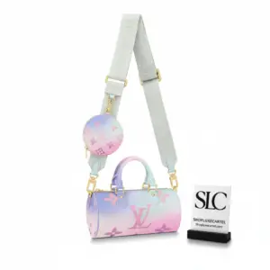 Pastel Gradient Cylinder Crossbody Barrel Handbag M46078