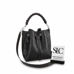 Perforated Leather Bucket Bag with Braided Top Handle M55800 MM55799 M55906 M55801