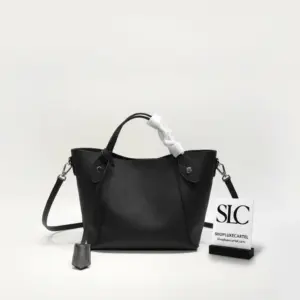 Perforated Leather Bucket Style Convertible Tote Bag M54351 M54353