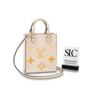 Petite Vertical Sac Plat Top Handle Crossbody Bag M80449