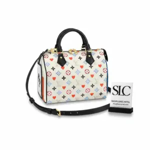 Playing Card Print Boston Top Handle Travel Bag 25 M57466