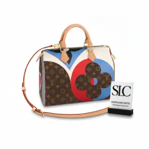 Playing Card Print Speedy Style Boston Bag 30 M57451
