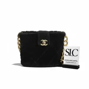 Plush Shearling Lambskin Drawstring Bucket Shoulder Bag AS2241