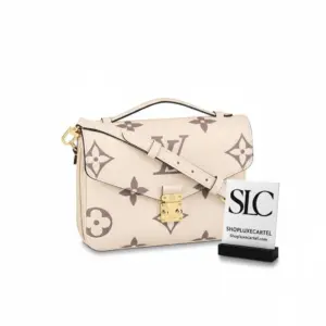 Pochette Style Satchel Monogram Crossbody Top Handle Bag M45596