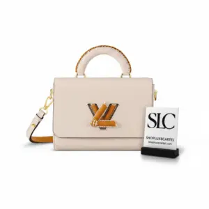 Quartz Epi Leather Twist Top Handle Shoulder Bag M22236