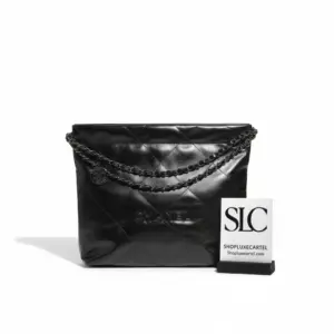 Quilted 22 Small Shiny Calfskin Drawstring Shoulder Bag AS3260