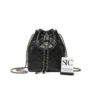 Quilted Aged Calfskin Gabrielle Drawstring Backpack A94485