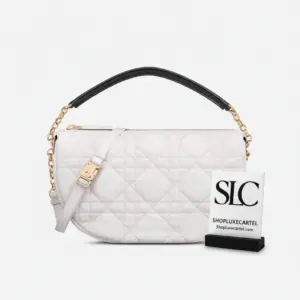 Quilted Cannage Lambskin Medium Vibe Hobo Shoulder Bag M7201