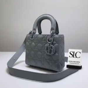 Quilted Cannage Top Handle Bag in Ultramatte Calfskin M0538