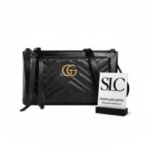 Quilted Chevron Matelasse Leather Shoulder Bag 453878