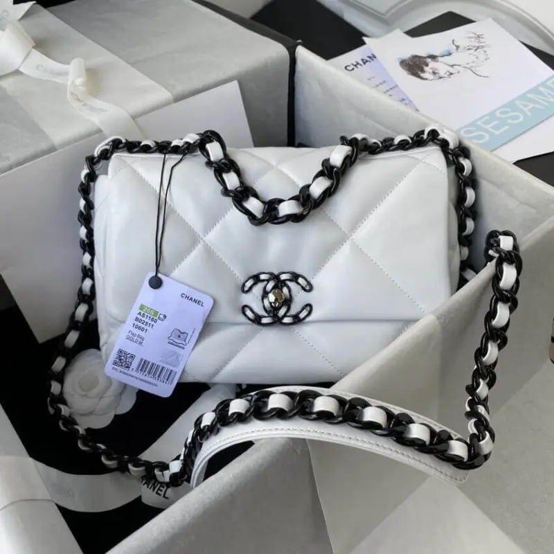 Quilted-Classic-19-Flap-Shoulder-Bag-with-Chain-Strap-AS1160-B02511-White-Quilted-Classic-19-Flap-Shoulder-Bag-with-Chain-Strap-AS1160-B02511-White-1.webp