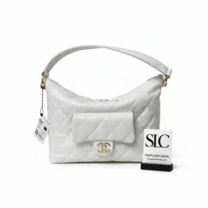 Quilted Crescent Shape Shoulder Hobo Bag AS4347