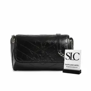 Quilted Crossbody Bag in Crinkled Vintage Leather 577124