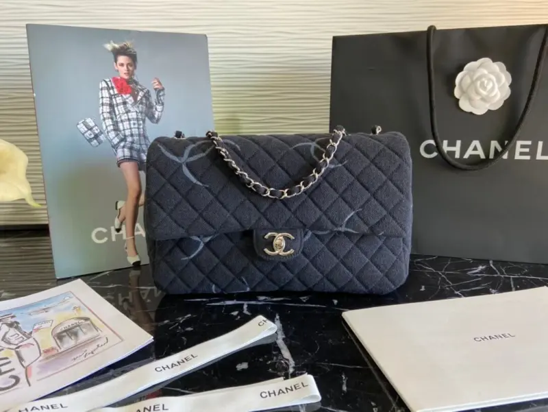 Quilted-Denim-Classic-Flap-Jumbo-Shoulder-Handbag-AS2072-Black-Quilted-Denim-Classic-Flap-Jumbo-Shoulder-Handbag-AS2072-Black-1.webp