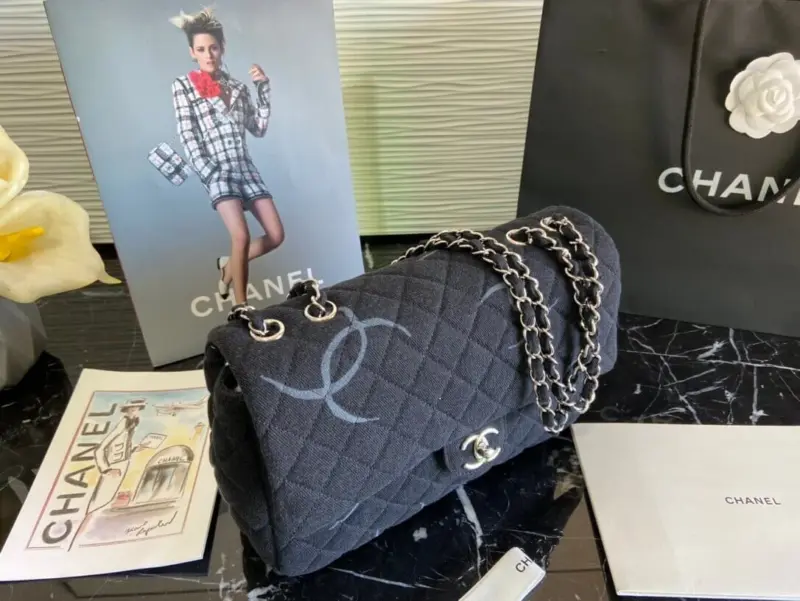 Quilted-Denim-Classic-Flap-Jumbo-Shoulder-Handbag-AS2072-Black-Quilted-Denim-Classic-Flap-Jumbo-Shoulder-Handbag-AS2072-Black-3.webp