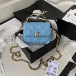 Quilted-Enamel-Handle-Clutch-with-Chain-Strap-AP2758-Blue-Quilted-Enamel-Handle-Clutch-with-Chain-Strap-AP2758-Blue-1.webp