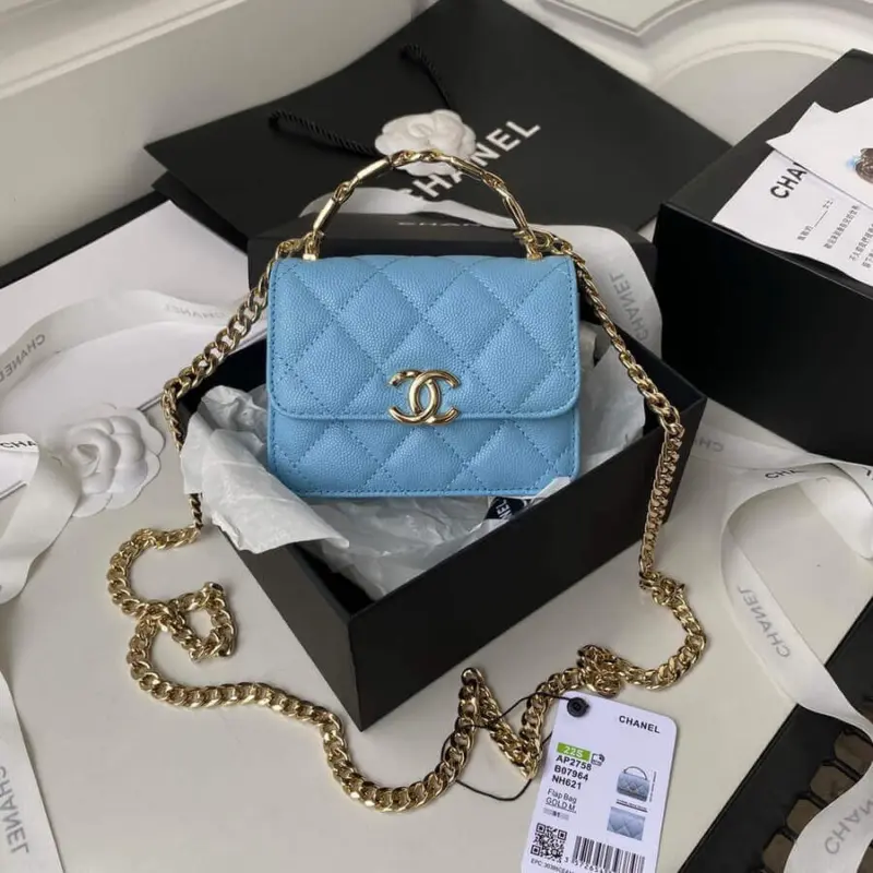 Quilted-Enamel-Handle-Clutch-with-Chain-Strap-AP2758-Blue-Quilted-Enamel-Handle-Clutch-with-Chain-Strap-AP2758-Blue-1.webp
