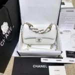 Quilted-Flap-Shoulder-Bag-with-Large-Bi-Color-Chain-AS1353-White-Quilted-Flap-Shoulder-Bag-with-Large-Bi-Color-Chain-AS1353-White-2.webp