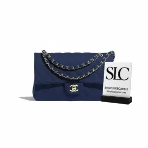 Quilted Jersey Classic Flap Shoulder Handbag A01112