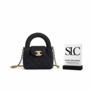 Quilted Jersey Nano Top Handle Shopper Tote Bag AP3435