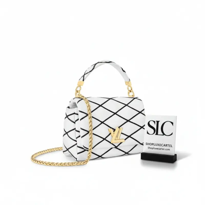 Quilted-Lambskin-GO-14-MM-Shoulder-Flap-Bag-White-Black-M22890-1.webp