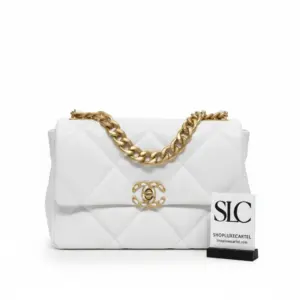 Quilted Lambskin Nineteen Large Flap Bag with Chain Strap AS1161