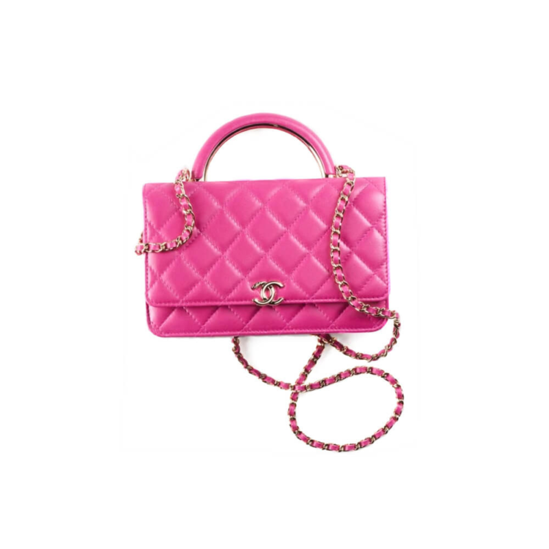 Quilted-Lambskin-Wallet-On-Chain-Top-Handle-Bag-Black-AP2844-Rosy-Quilted-Lambskin-Wallet-On-Chain-Top-Handle-Bag-Black-AP2844-Rosy-1.webp