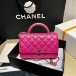 Quilted-Lambskin-Wallet-On-Chain-Top-Handle-Bag-Black-AP2844-Rosy-Quilted-Lambskin-Wallet-On-Chain-Top-Handle-Bag-Black-AP2844-Rosy-3.webp