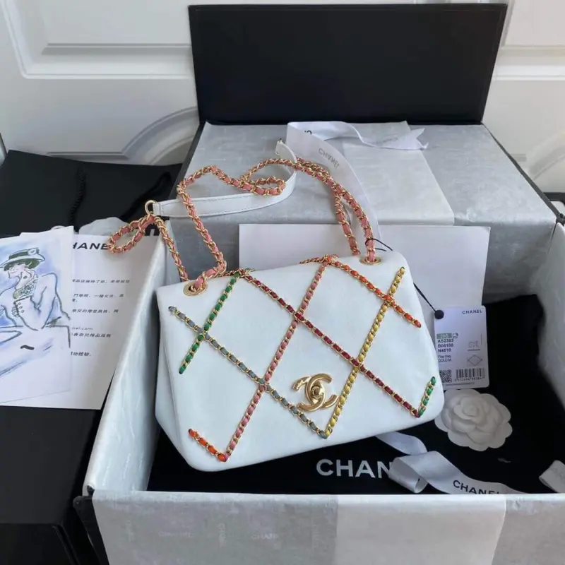 Quilted-Leather-Flap-Shoulder-Bag-with-Entwined-Chain-AS2383-White-Quilted-Leather-Flap-Shoulder-Bag-with-Entwined-Chain-AS2383-White-2.webp