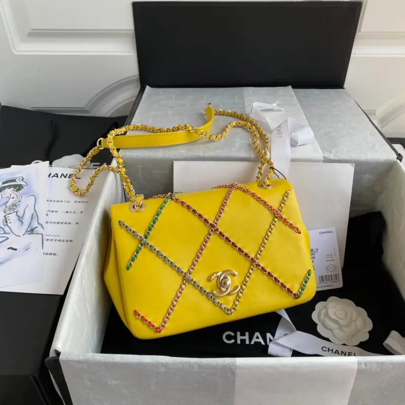Quilted-Leather-Flap-Shoulder-Bag-with-Entwined-Chain-AS2383-Yellow-Quilted-Leather-Flap-Shoulder-Bag-with-Entwined-Chain-AS2383-Yellow-1.webp