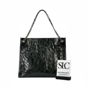 Quilted Leather Medium Chain Strap Shoulder Shopping Bag 577999