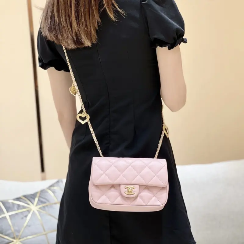 Quilted-Leather-Mini-Flap-Bag-with-Heart-Chain-AS3457-Pink-Quilted-Leather-Mini-Flap-Bag-with-Heart-Chain-AS3457-Pink-2.webp